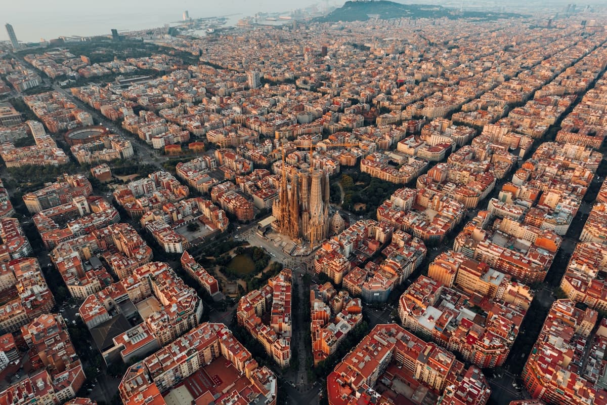 Barcelona city architecture